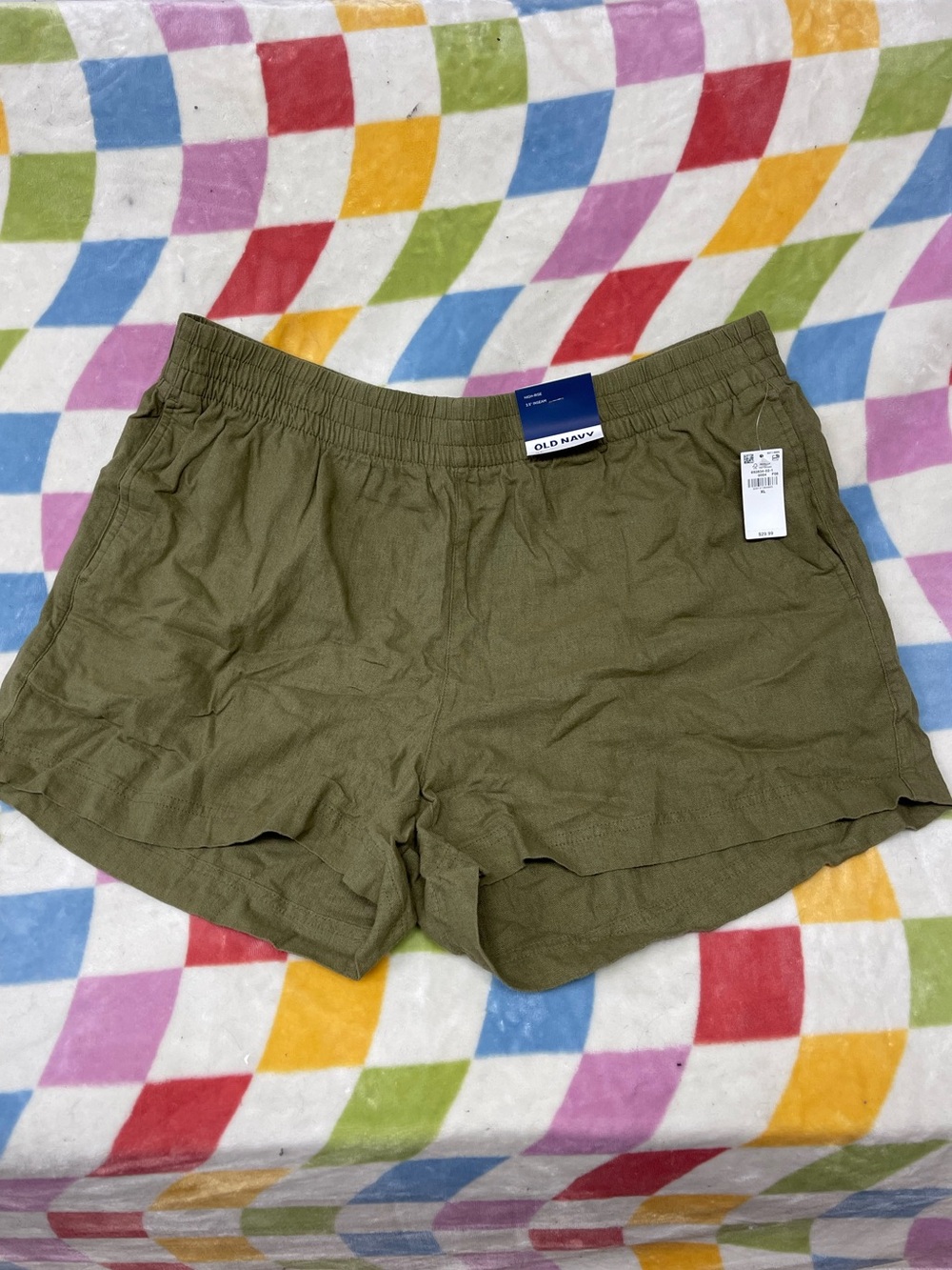 NWT-Old Navy Olive High-Waist Women's Casual Shorts